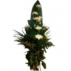 Virágküldés Budapest- Sír csokor-Szegfűvel